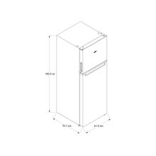 Refrigerador 14 pies cúbicos Top Mount 2 puertas Gris